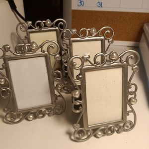 Fashion Craft Pewter toned Scroll Filigree Portrait Pictures Frames